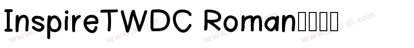 InspireTWDC Roman字体转换